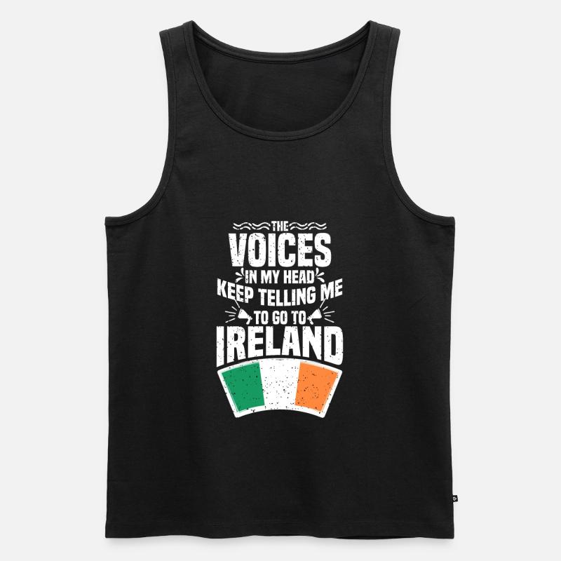 Irland - Männer Premium Bio Tank Top - Schwarz