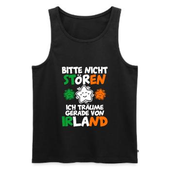 Irland - Männer Premium Bio Tank Top - Schwarz - Vorne - Michal (187cm)
