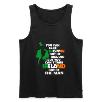 Irland - Männer Premium Bio Tank Top - Schwarz - Vorne - Michal (187cm)