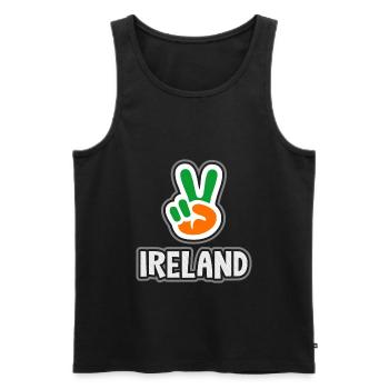 Irlande - Débardeur bio Premium Homme - noir - Devant - Michal (187cm)