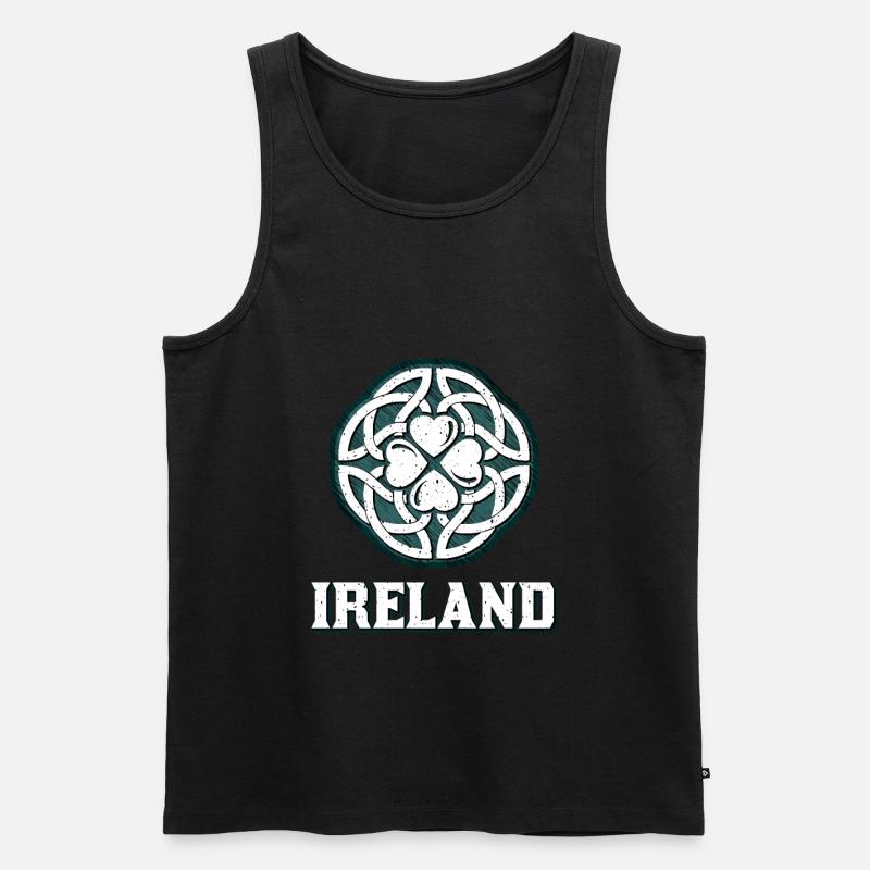 Irland - Männer Premium Bio Tank Top - Schwarz