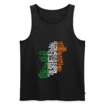 Irland - Männer Premium Bio Tank Top - Schwarz - Vorne - Michal (187cm)