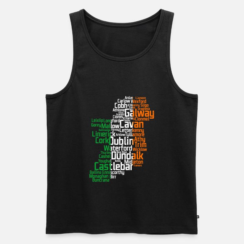 Irland - Männer Premium Bio Tank Top - Schwarz
