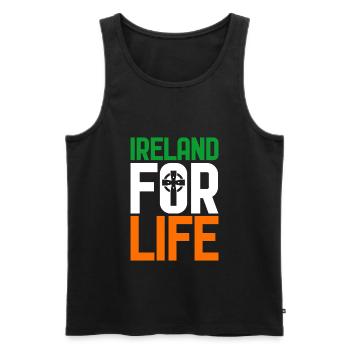 Irland - Männer Premium Bio Tank Top - Schwarz - Vorne - Michal (187cm)