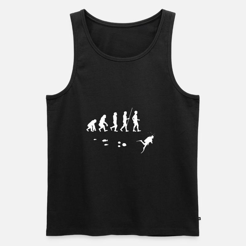 Tauchen - Männer Premium Bio Tank Top - Schwarz