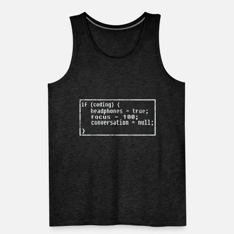 Coders coding Men's Premium Organic Tank Top