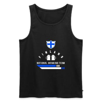 Finnland - Männer Premium Bio Tank Top - Schwarz - Vorne - Michal (187cm)