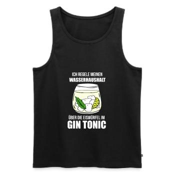 Karneval Fasching Kostüm - Männer Premium Bio Tank Top - Schwarz - Vorne - Michal (187cm)