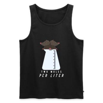 chemie - Männer Premium Bio Tank Top - Schwarz - Vorne - Michal (187cm)