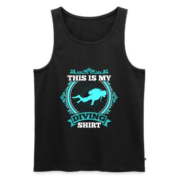 Tauchshirt Tauchen Geschenk für Taucher - Männer Premium Bio Tank Top - Schwarz - Vorne - AI Model Male 178 light (178cm)