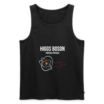physics - Men's Premium Organic Tank Top - black - Front - AI Model Male 178 light (178cm)