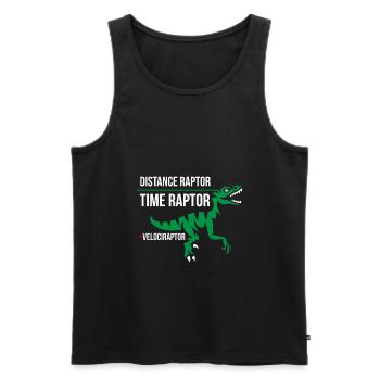 physics - Men's Premium Organic Tank Top - black - Front - AI Model Male 178 light (178cm)