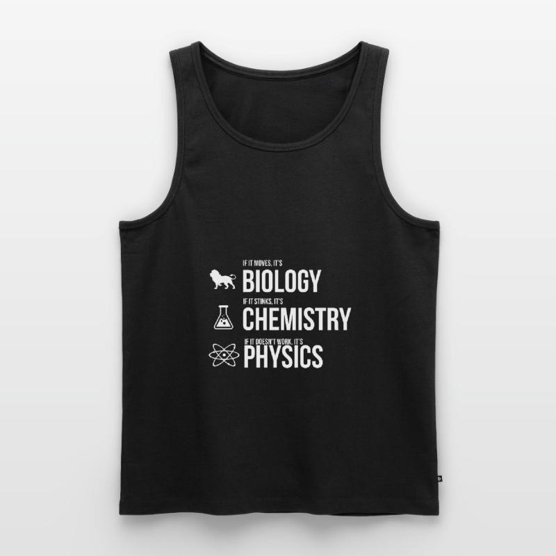 Physics study science physicist gift teaching Men's Premium Organic Tank Top
