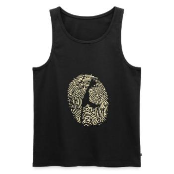 Sylt - Männer Premium Bio Tank Top - Schwarz - Vorne - AI Model Male 178 light (178cm)