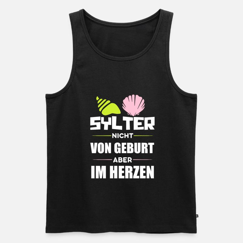 Sylt - Männer Premium Bio Tank Top - Schwarz