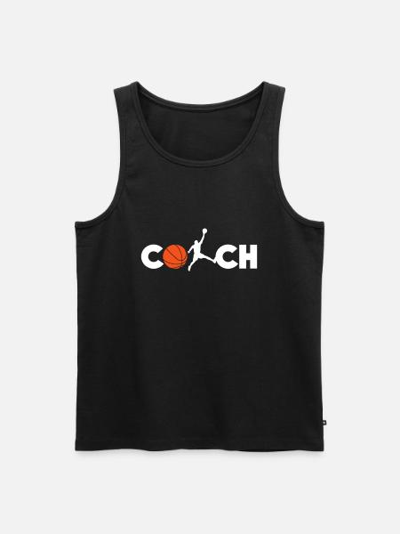 basketball - Men's Premium Organic Tank Top - black