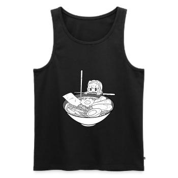 Japan - Männer Premium Bio Tank Top - Schwarz - Vorne - Michal (187cm)