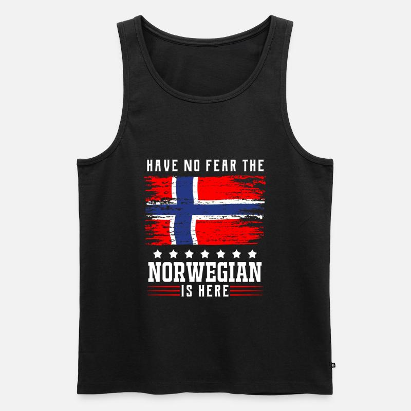 Norwegen - Männer Premium Bio Tank Top - Schwarz