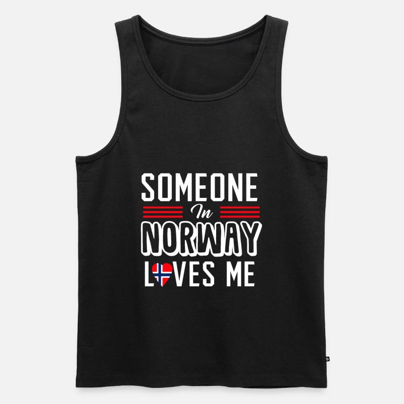 Norwegen - Männer Premium Bio Tank Top - Schwarz