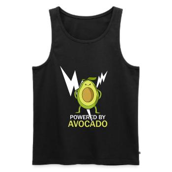 Avocado - Männer Premium Bio Tank Top - Schwarz - Vorne - Michal (187cm)