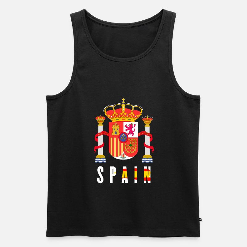 Spanien - Männer Premium Bio Tank Top - Schwarz