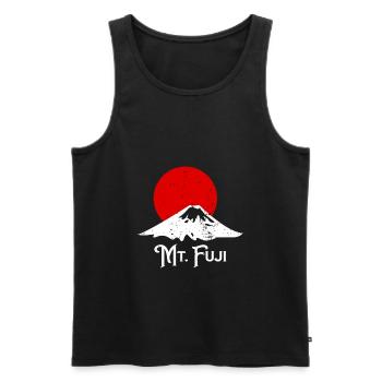 Japan - Männer Premium Bio Tank Top - Schwarz - Vorne - AI Model Male 178 light (178cm)