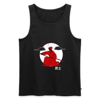 Japan - Männer Premium Bio Tank Top - Schwarz - Vorne - AI Model Male 178 light (178cm)