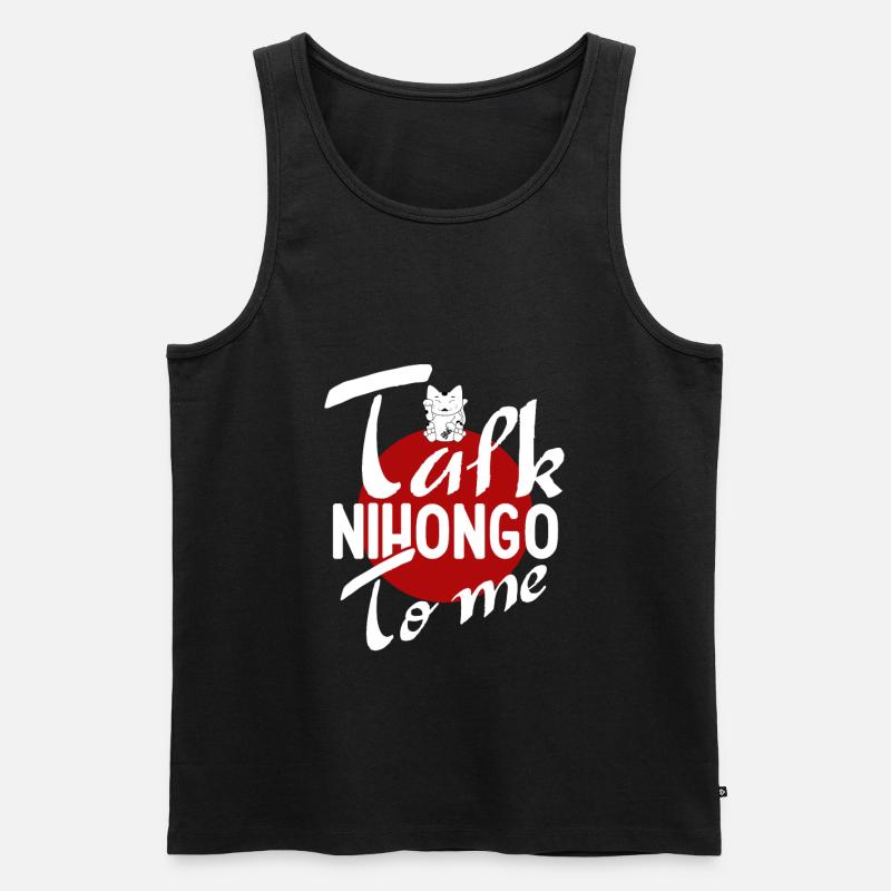 Japan - Männer Premium Bio Tank Top - Schwarz