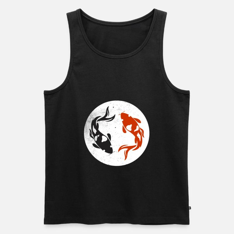 Japan - Männer Premium Bio Tank Top - Schwarz