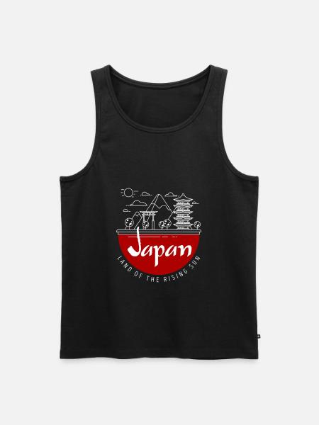 Japan - Men's Premium Organic Tank Top - black