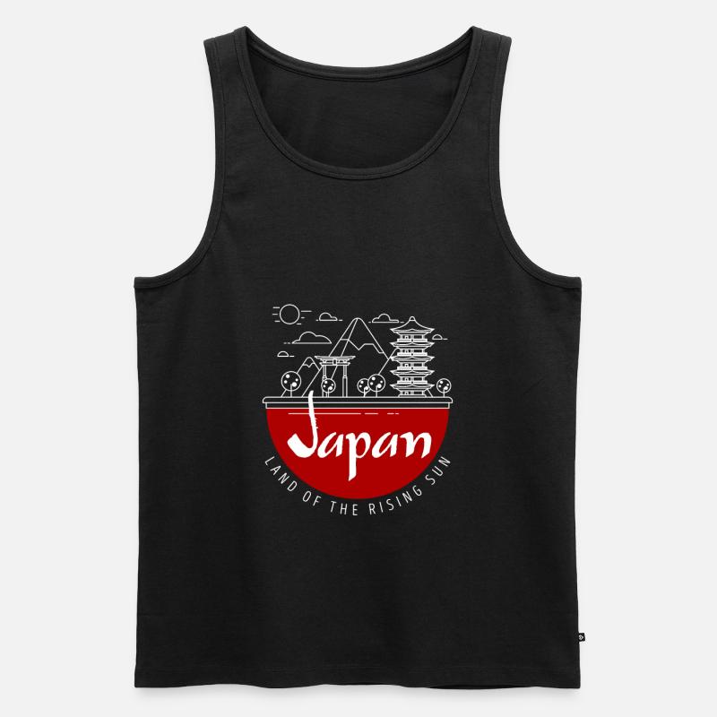 Japan - Männer Premium Bio Tank Top - Schwarz