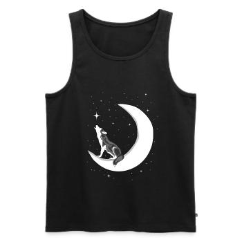 Husky - Männer Premium Bio Tank Top - Schwarz - Vorne - Michal (187cm)