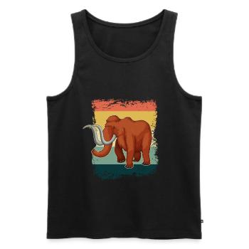 Mammoth - Men's Premium Organic Tank Top - black - Front - AI Model Male 178 light (178cm)