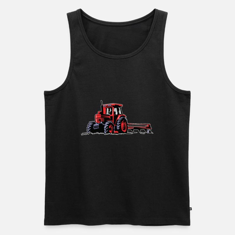 Traktor - Männer Premium Bio Tank Top - Schwarz