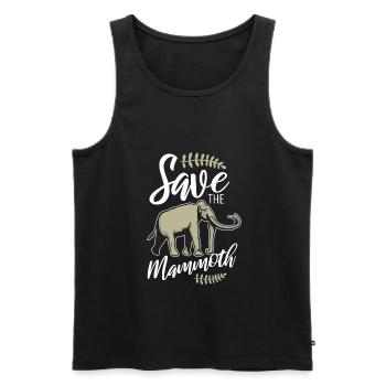 Mammut - Männer Premium Bio Tank Top - Schwarz - Vorne - Michal (187cm)