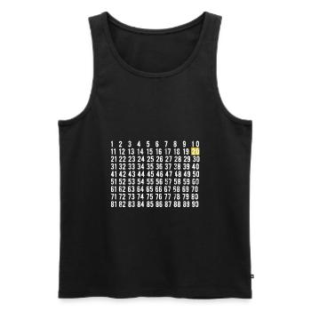 20. Geburtstag - Männer Premium Bio Tank Top - Schwarz - Vorne - AI Model Male 178 light (178cm)