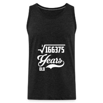 55. Geburtstag - Männer Premium Bio Tank Top - Anthrazit - Vorne - Alexander (188cm)