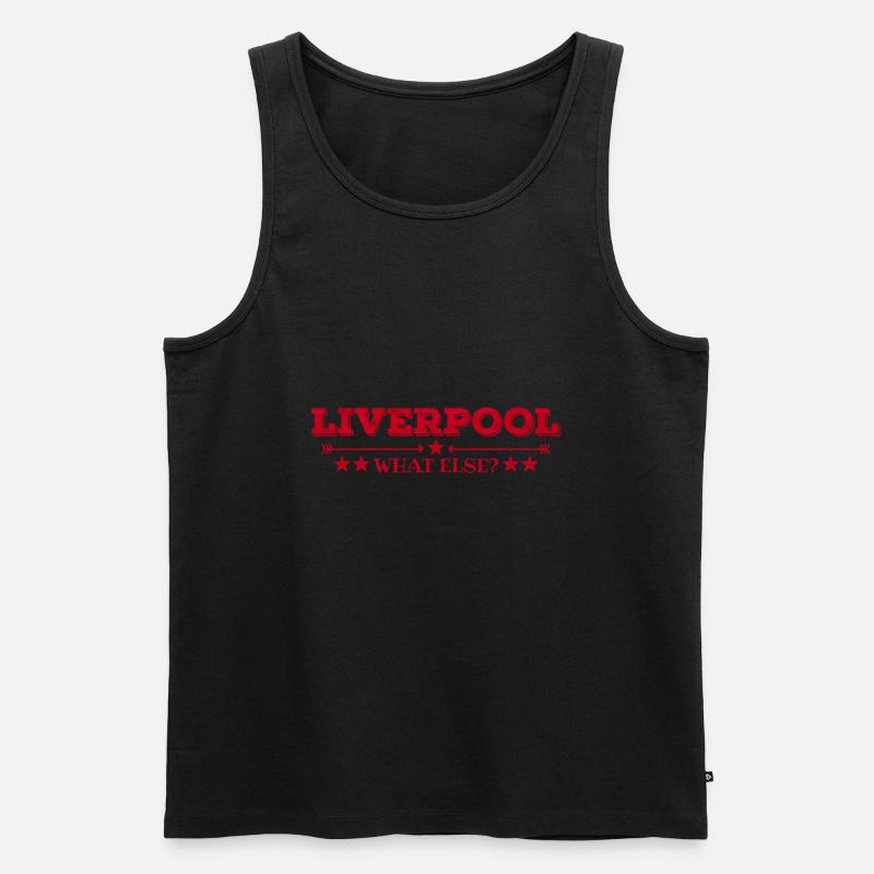 Liverpool - Männer Premium Bio Tank Top - Schwarz