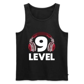 Gaming Video 9th Birthday Kids Gift Gambling - Men's Premium Organic Tank Top - black - Front - AI Model Male 178 light (178cm)