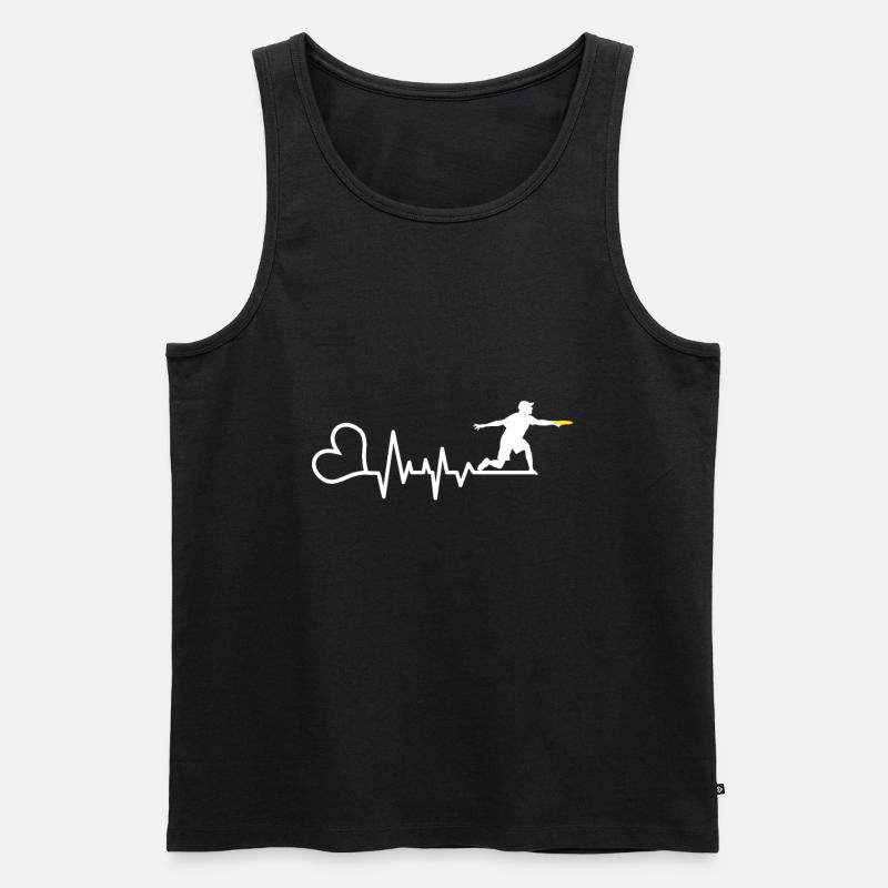 Frisbee - Männer Premium Bio Tank Top - Schwarz