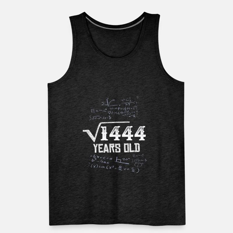 38th birthday 38 years math formula Men's Premium Organic Tank Top