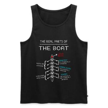 Rowing Rowing Rowing Rowing Boat Water Sports Rowing - Men's Premium Organic Tank Top - black - Front - AI Model Male 178 light (178cm)