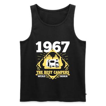 Camper 1967 Campen Campinvan Camping - Männer Premium Bio Tank Top - Schwarz - Vorne - Michal (187cm)