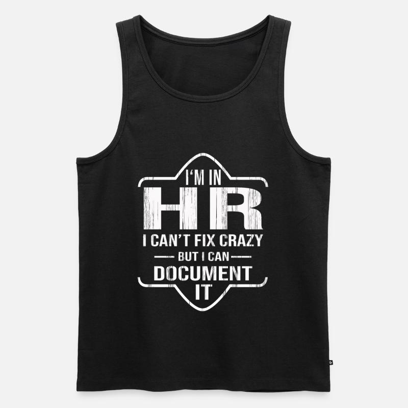 HR Manager Human Resources Personalabteilung - Männer Premium Bio Tank Top - Schwarz