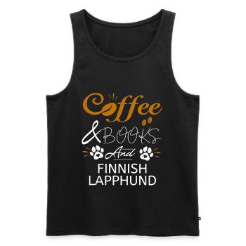 Livres de café finlandais Lapphund Chiens Lapphunds - Débardeur bio Premium Homme - noir - Devant - Michal (187cm)