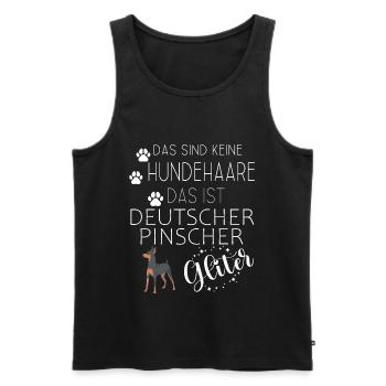 Deutscher Pinscher Hunde Pinschers Hund - Männer Premium Bio Tank Top - Schwarz - Vorne - Michal (187cm)