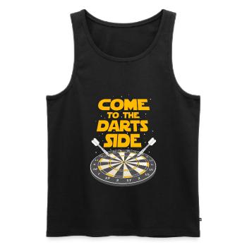 Dart - Débardeur bio Premium Homme - noir - Devant - Michal (187cm)