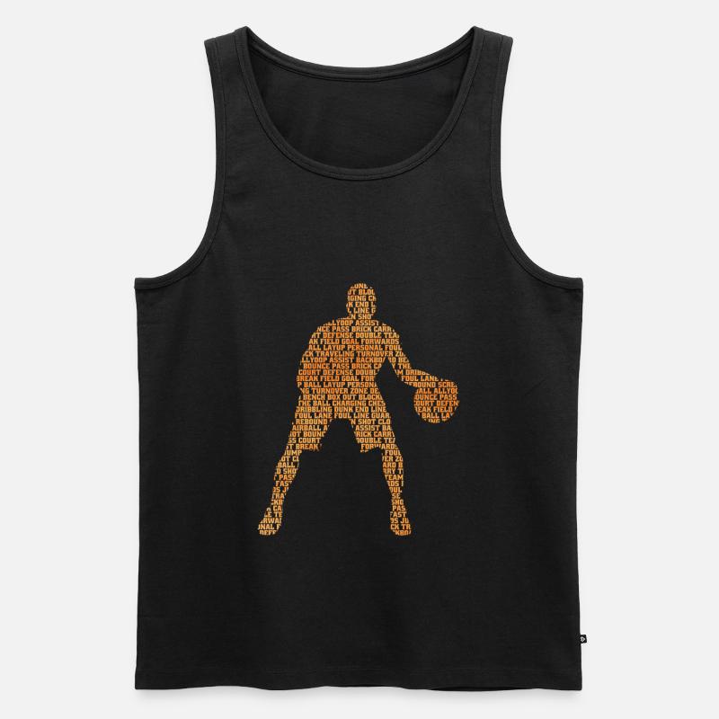 Basketball - Männer Premium Bio Tank Top - Schwarz