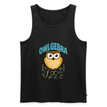 Mathematics - Men's Premium Organic Tank Top - black - Front - AI Model Male 178 light (178cm)