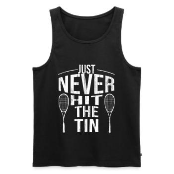 Squashschläger Ballsport Sport Squashspieler - Männer Premium Bio Tank Top - Schwarz - Vorne - Michal (187cm)